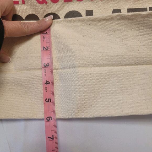 Life is Good Bag Cream Canvas Simplicity Tote Chocolate Understands NWT New - Picture 7 of 11